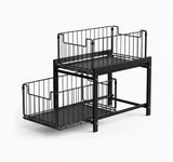 CARLA HOME 2 Tier Sliding Cabinet Organizer Drawer Storage Rack for Kitchen or Bathroom V178-36330