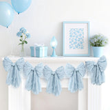 Large Bow Garland Banners for Coquette Birthday Party Decorations-Bow Themed Birthday Decor for Baby V1370-AZ4-11081