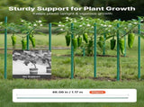 Garden Stakes, 50 Pack, 1170 mm, Plastic Coated Metal Tomato Stakes, Garden Sticks for Plants V952-ZWZCHYZ12M11ZDALY001V0