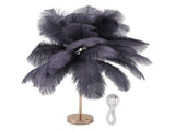 Decorative Table Lamp 30PCS Feathers USB Rechargeable Light Touch Control Desk Light Built in V1294-YM0901-3119230088514