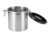 Stainless Steel Sealed Tank MoistureProof Coffee Bean Tea Storage Pot with Air Evacuation V1294-YM0901-3118200183912