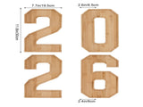Wooden 2026 Party Supplies Charcuterie Numbers Fillable Decoration,2026 Graduation Fillable V1189-LWWAL-20260401-07300