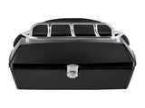 Motorcycle Top Case, Universal Durable PP Material Motorbike Tail Box with Reflective Panel, 48L V952-MTCSLDXHS48LY0GRXV0
