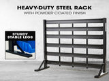 BAUMR-AG 39 Parts Bin Rack Storage System Floor Mount - Blue V219-STRBRKBMRAF39B