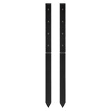 Fence Post Anchor Repair Kit, 2 Pack Inner Diameter 5 x5 cm Heavy Duty Steel Fence Post Support V952-WGFBGXDD2YC35JCA8V0