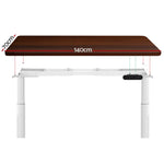 Artiss Standing Desk Motorised Electric Dual Motor 140CM Walnut HASD-B-M10-WHDF-WADB-140