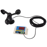 3 Fan Blades Tower Crane Anemometer 3 Blades USB 5V High Accuracy 212 Lever Wind Speed Alarm Device V1294-YM0706-3111230243711