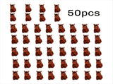 50Pcs Mini Animals Figurines Resin Tiny Animal Miniatures Wild Miniature V1370-AZ4-07714