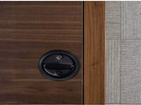 Round Recessed Door Lock, Stainless Steel 304 Hidden Recessed Cup Door Handle,Low Profile Door Knob V1192-AZ-W-24026