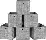 SONGMICS Storage Boxes 6 packs Non-Woven Fabric Grey V227-8498101000087