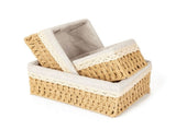 Wicker Baskets for Organizing,Natural Paper Rope Large Medium Small Storage Basket Set,Hand Woven V1192-AZ-W-25054