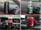 2pcs Adjustable Car Vent Cup Holders - Universal Car Drink Organizer Set V1263-JX-4393