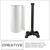Industrial Style Iron Roll Paper Rack, Black, Home Use, Decorative and Durable V1366-AZ2-W-25393