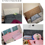 Headboard Cover 140, Headboard Cover Protector With Stretch Side, Washable Dustproof Headboard Cover V1188-MS-227-0486
