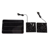 Solar Powered Fan Kit Waterproof Portable 10W 12V for Chicken Coop Greenhouse Dog House Shed Exhaust V1294-YM0703-3114230003911