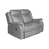 Carlton 2R Finest Fabric Recliner Sturdy Construction Metal Mechanism V43-REC-CARL2RGR