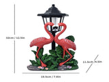 Resin Hummingbird Solar Lamp Outdoor Garden Sculpture Couple Hummingbird - Multi-color - Size 44 V1347-118-09977-MLT-44