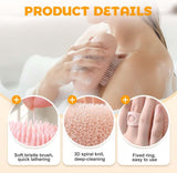 Super Soft Sunflower Suction Cup Bath Ball, 2026 New Exfoliating Bath Bath Sponge Cleaning Brush V1258-DP02-F-24