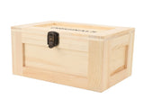 Desktop Wooden Storage Box Multifunctional Wood Container Box with Lock and Keys for Sundries V1294-YM0901-3117240165811
