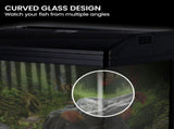 37L Aquarium With Bio Filter System LED Kit Curved Design Complete Kit MR-418