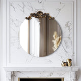 Baroque Antique Round Mirror 70x74.5 cm V178-67007