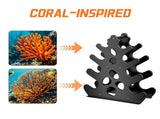 Coral Style Iron Dumbbell Storage Rack, Multi Tiered Weight Holder for Home Gym Fitness Equipment, V1366-AZ2-W-14855