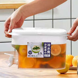 White Water Dispenser Jug with Faucet, 1Pc Drink Container for Home and Kitchen Use V1369-AZ3-W-13351