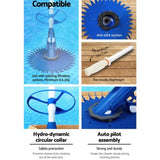 Aqua Buddy Pool Cleaner Automatic Vacuum Floor Climb Swimming Wall Pool 10M Hose PO-CL-ROUND-NA-DIA