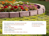 Fake Stone Landscape Edging1190 x 100 x 155mm Lawn Edging Fade-Resistant Brown V952-RZSPZZCCZS0081JN2V0