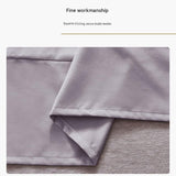 Grey 137x190x38cm Elastic Bed Skirt - Thickened Polyester Fitted Valance with Double-Layer V888-ELOSUNG56152-1