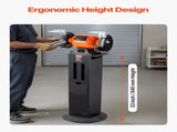 Bench Grinder Stand, Heavy-Duty Grinder and Vise Floor Pedestal with 28 x 17 cm Mounting Plate, V952-TSMCDZZFTZTGH7OS5001V0