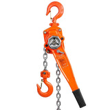 Manual Lever Chain Hoist, 1-1/2 Ton 3300 lbs Capacity 10 FT Come Along, G80 Galvanized Carbon Steel V952-CGSBH112T10FTYOZ9V0