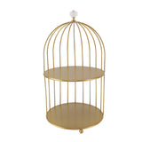 Bird Cage Cosmetic Organizer Gold Space Saving Iron Unique Multifunctional Birdcage Makeup Display V1294-YM0901-3112230083912