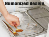 Over the Sink Colander Stainless Steel Expandable Strainer Basket Colander with Fine Mesh for V1294-YM0717-10352937