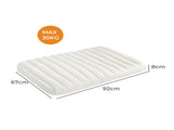 Pawz L Size Orthopedic Dog Bed with Sherpa Plush Removable Cover in White PT1275-L-WH_NZ