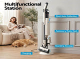 Devanti Cordless Vacuum Cleaner with Auto-Empty Dust Station, 18kPa Powerful Suction 1.05kg VAC-CL-V1P-CE