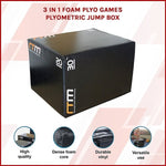 3 IN 1 Foam Plyo Games Plyometric Jump Box V63-821781