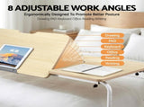 Artiss Mobile Laptop Desk Overbed Table Adjustable Computer Stand Bedside Cart LD-FWS10-2-MA