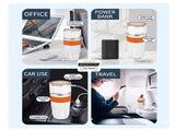 USB Heated Cooling Smart Cup, Fast Cooling 010&degC Heating Up to 50&degC, Portable Thermostatic Cold V1197-JD-042302