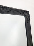 French Provincial Ornate Mirror - Black - Medium 70cm x 170cm V292-MIRR-FRN008