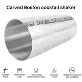 Cocktail Shaker Boston Shaker 304 Stainless Steel Engraving Design Boston Cocktail Shaker Tin Set V1192-AZ-W-22319