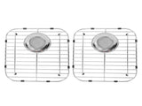 Kitchen Sink Grid for Single Bowl Sinks Stainless Steel Sink Bottom Protector Rack with 2 Strainers V1294-YM0901-3118250161911