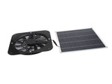 Solar Panel Fan Kit Solar Exhaust Fan 100W Solar Powered Panel with 10inch Round Fan for Greenhouse V1294-YM0706-3114230113611