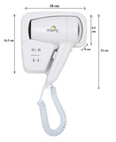 Wall Mount Hair Dryer 1200W - White V959-DPHD0001