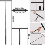Silicone Extendable Shower Squeegee, 2-in-1 Multifunctional Window Squeegee and Floor Wiper with V1189-LC-QP-00863