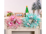 Christmas Ball Wreath Xmas Wreaths Ornaments Glitter Thicken Shatterproof Garland Decoration for V1263-JX-1540