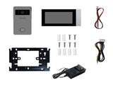 Video Doorbell Intercom System 7 Inch LCD Touch Screen Video Doorbell Door Phone Kits IR Night V1294-YM0901-HS6991GY-US