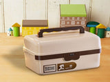 Space-Efficient Portable Folding Tackle Box, 3 Layer Organizer with Dividers, Ideal for Sewing, Art V1192-AZ-W-24373