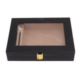 Cigar Humidors Box Transparent Window Cigar Humidor Mini Portable Cigar Box with Mechanical V1294-YM0626-3117230001511