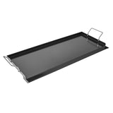Carbon Steel Griddle, 32x14 inch Universal Flat Top Rectangular Plate, Gas Grill Griddle for BBQ V952-DCJPTG3214INVTJ16V0